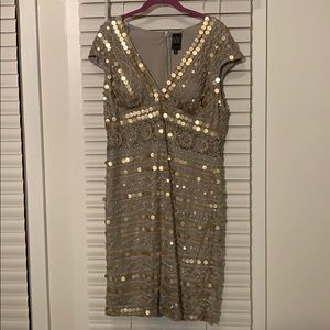 Sequined cocktail dress